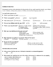 Example Template to Download Demographic Survey Questions