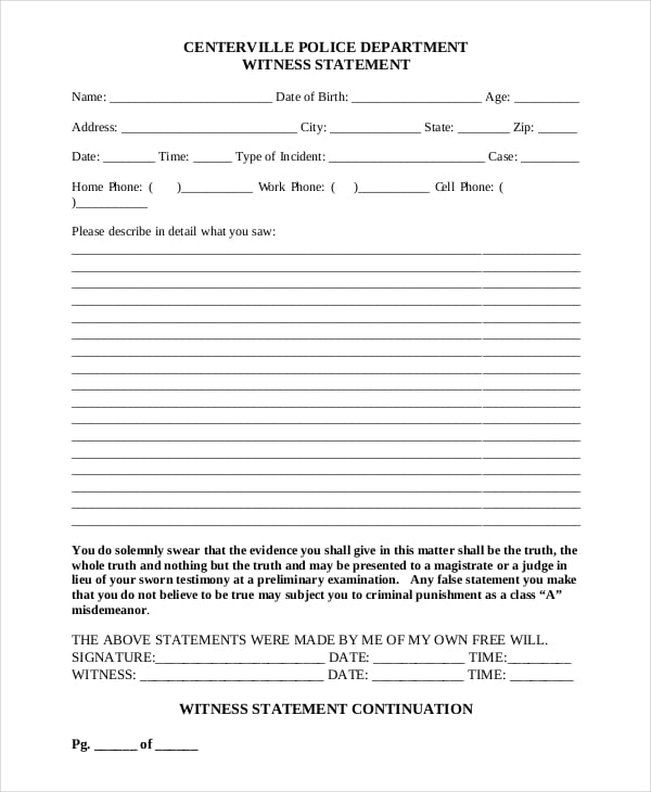 witness-statement-form-template
