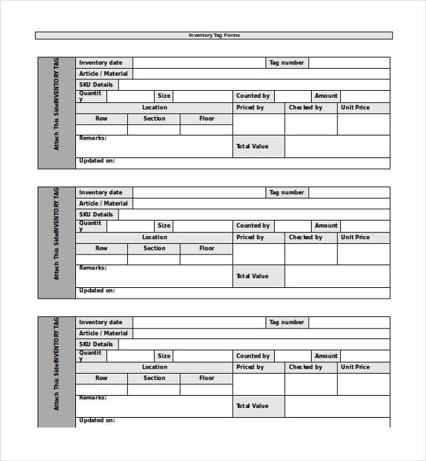 8+ Tag Templates Free Sample, Example, Format
