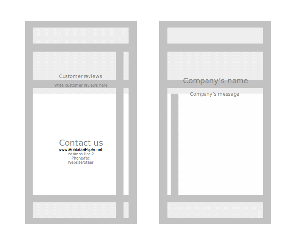 Blank Bi Fold Brochure Templates - 24+ Free PSD, AI, Vector EPS Format ...