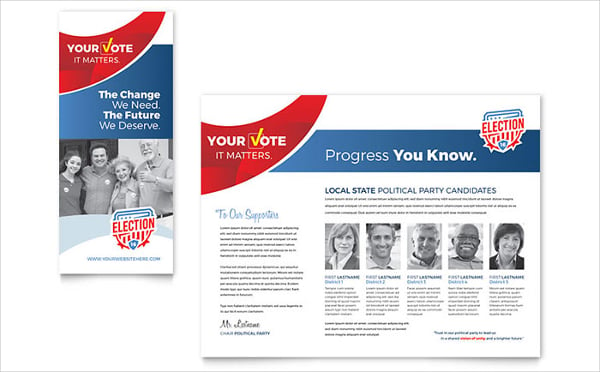 election brochure template