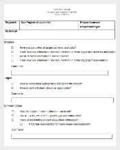 Project Closeout Checklist Template in Word & PDF Format
