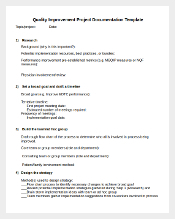 Quality Improvement Project Documentation Template
