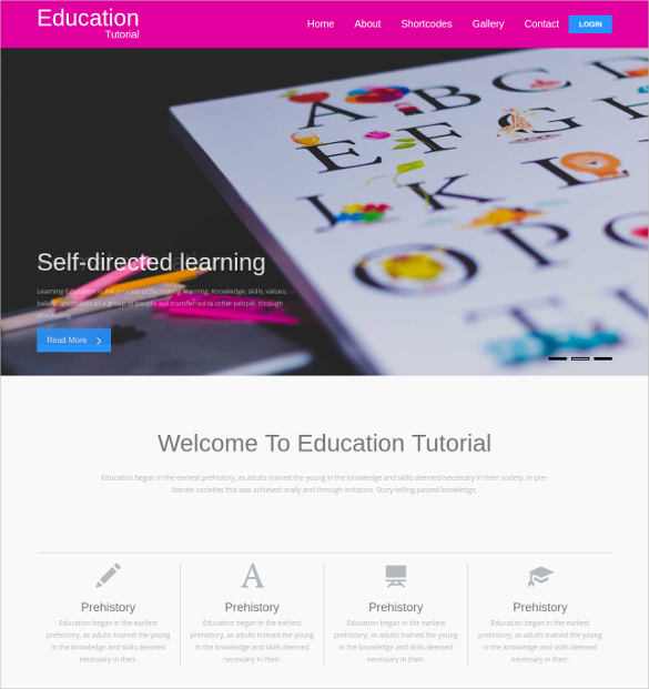 Educational & School Bootstrap Responsive webSiteTemplate