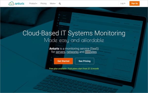 anturis cloud based it systems web monitoring