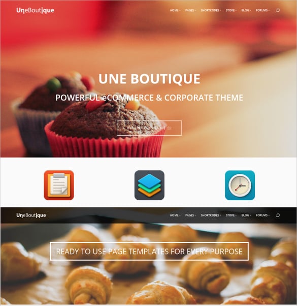 boutique ecommerce corporate website theme