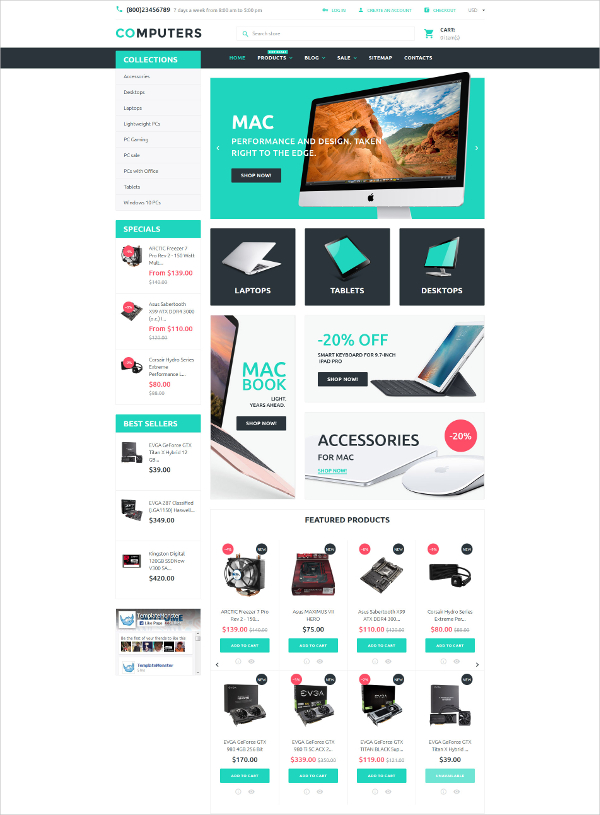 Ecommerce Computer Store Responsive Shopify Theme