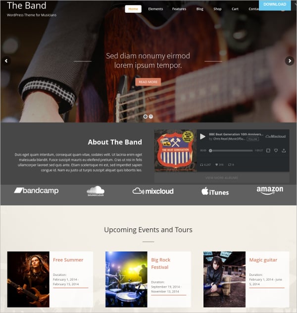 42+ Music Website Themes & Templates | Free & Premium Templates
