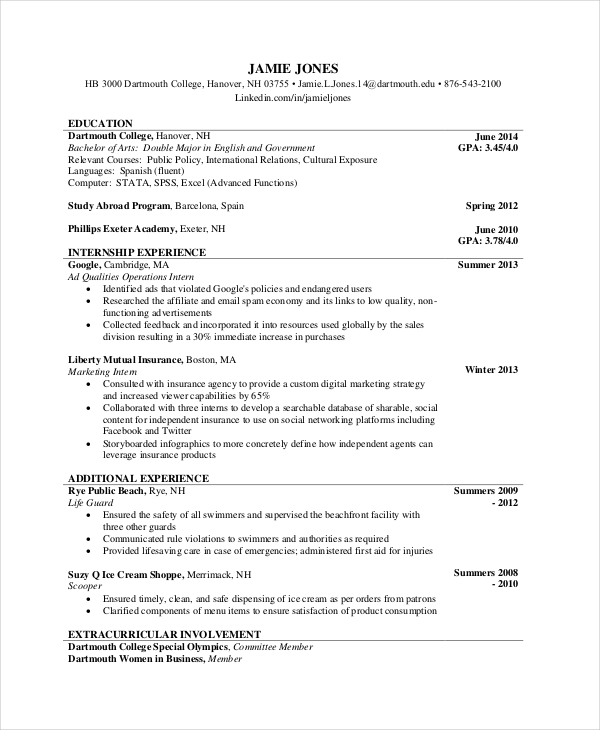 6+ Optician Resume Templates PDF, DOC