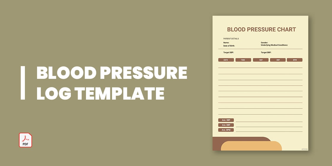 blood pressure log template