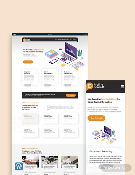 business consultant wordpress themetemplate