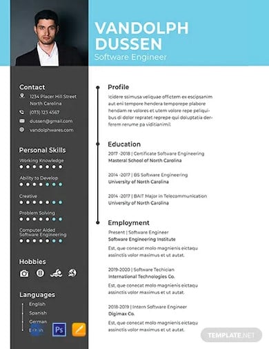 free resume for experienced software engineer