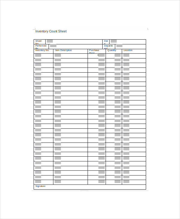 17+ Inventory Template - Free Sample, Example Format