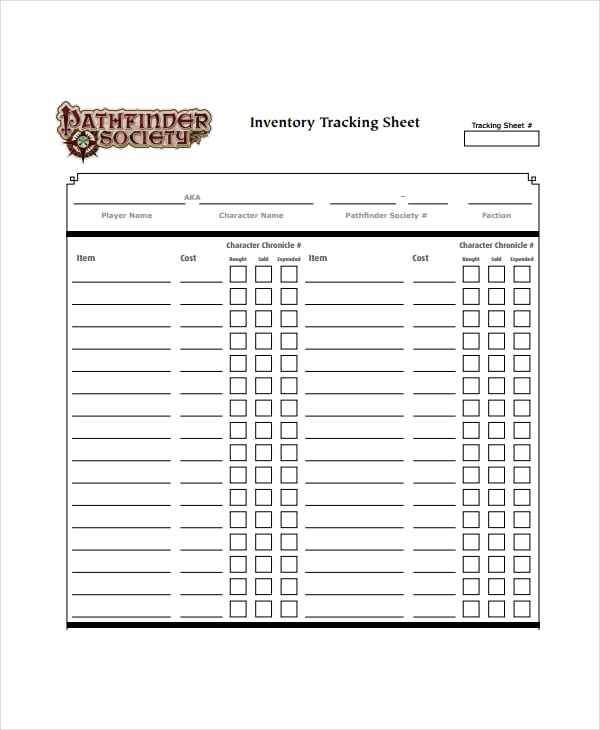 inventory tracking spreadsheet templates