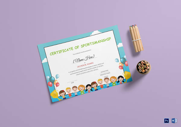 kids-sportsmanship-certificate-template