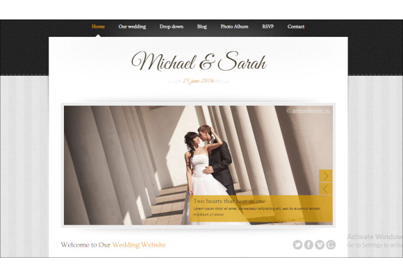 marriage responsive wedding template