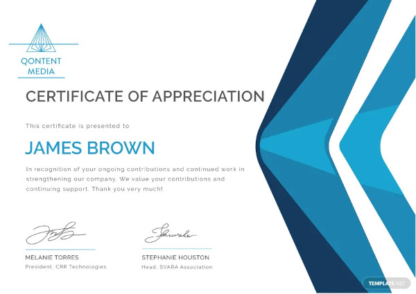 printable employee appreciation certificate template