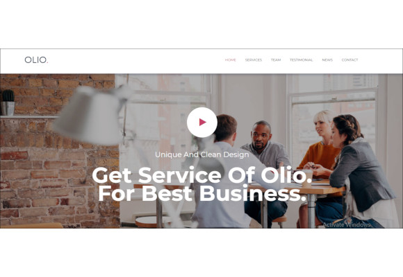 professional one page website theme