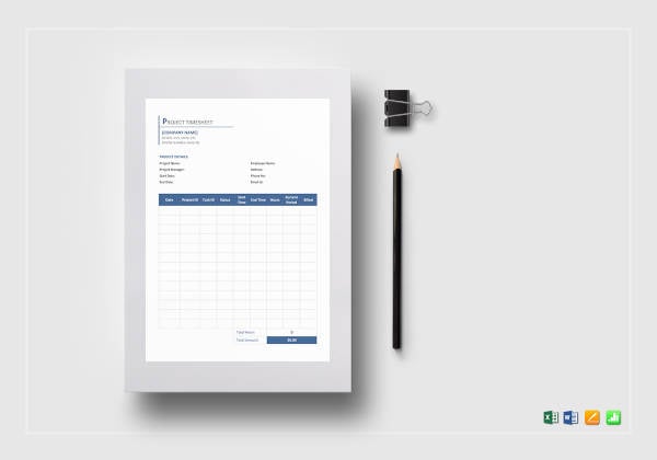 project timesheet template