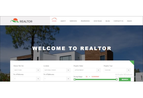 real estate html template