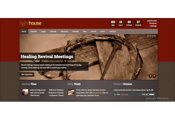responsive charity church joomla template1