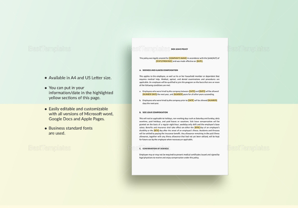 HR Policy Template - 20+ Free Word, Excel, PDF Documents Download