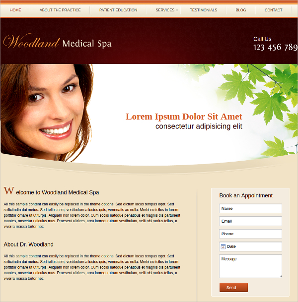 medical spa webiste theme 50