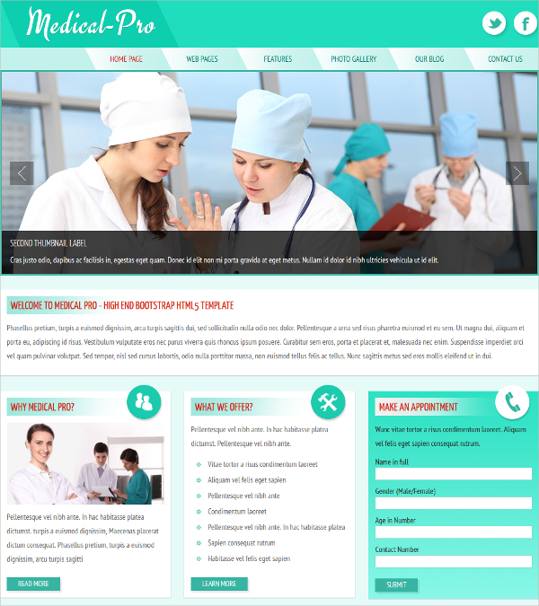 popular medical html website theme 4