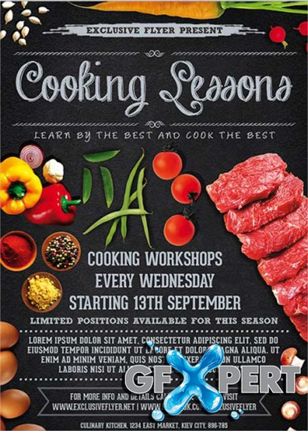 cooking workshop flyer