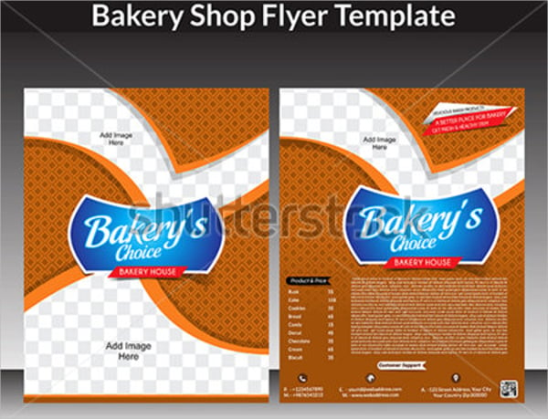 bakery shop flyer