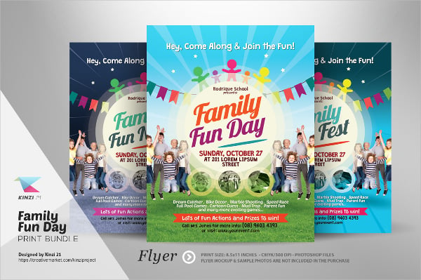 family summer camp brochure