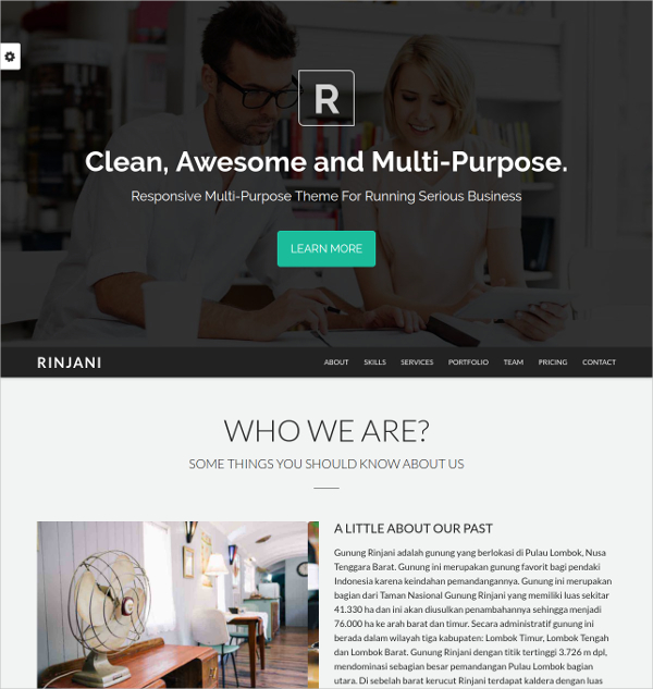 clean multipurpose bootstrap website theme 11