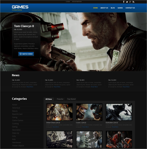 Video Game Awards Gaming Website Template » W3Layouts