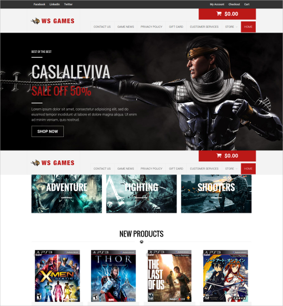 games wordpress business website theme