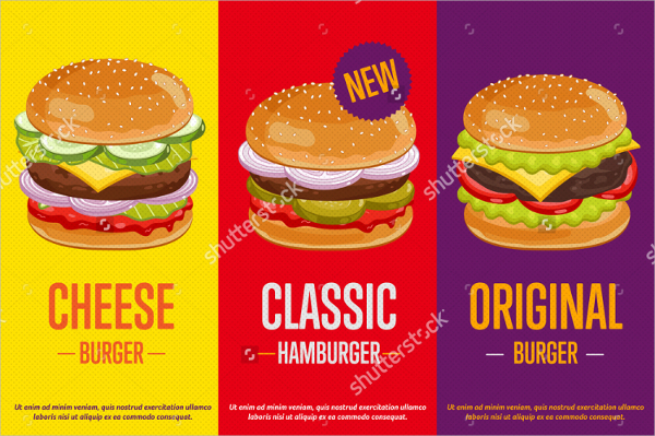 cheeseburger template flyer