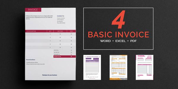 basic invoice templates