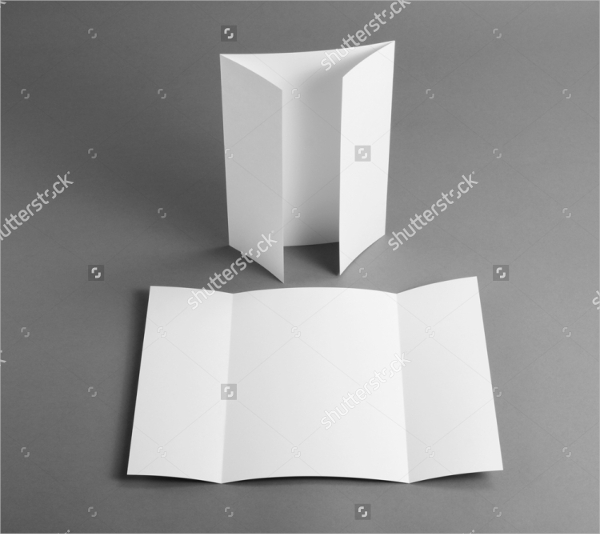 blank gate fold brochure