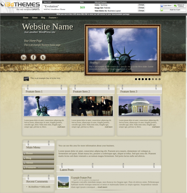 5+ Patriotic WordPress Themes & Templates