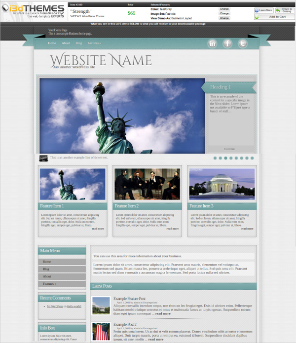5+ Patriotic WordPress Themes & Templates