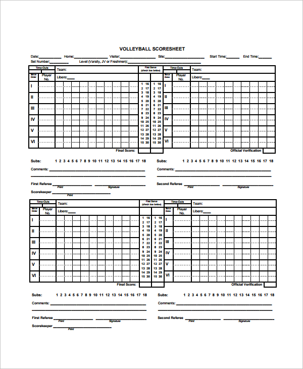 12 Scoreboard Templates Free Sample Example Format