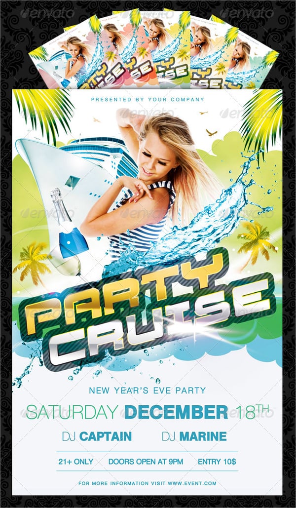 party cruise flyer