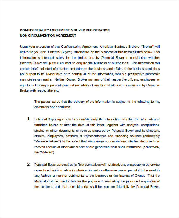 business plan cover page confidentiality statement