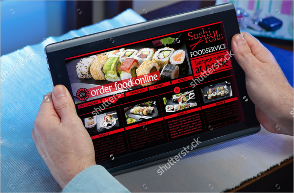 online order takeaway template