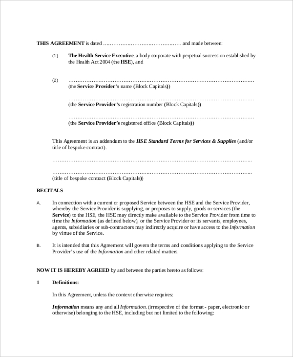 14+ Client Confidentiality Agreement Templates - Free Sample, Example ...