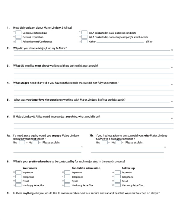 law firm client satisfaction survey template