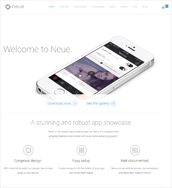 Andriod Landing Page WordPress Theme $59