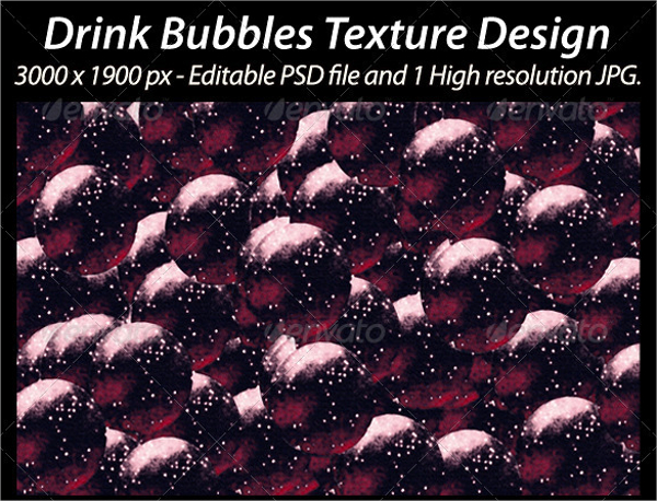 drink bubbles texture design