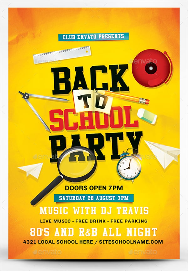 25 Back To School Flyers Template PSD AI EPS Word