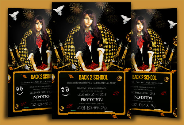 promotional back to school flyers