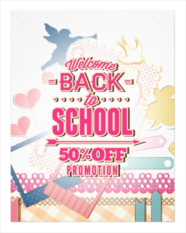back to school promotion flyer